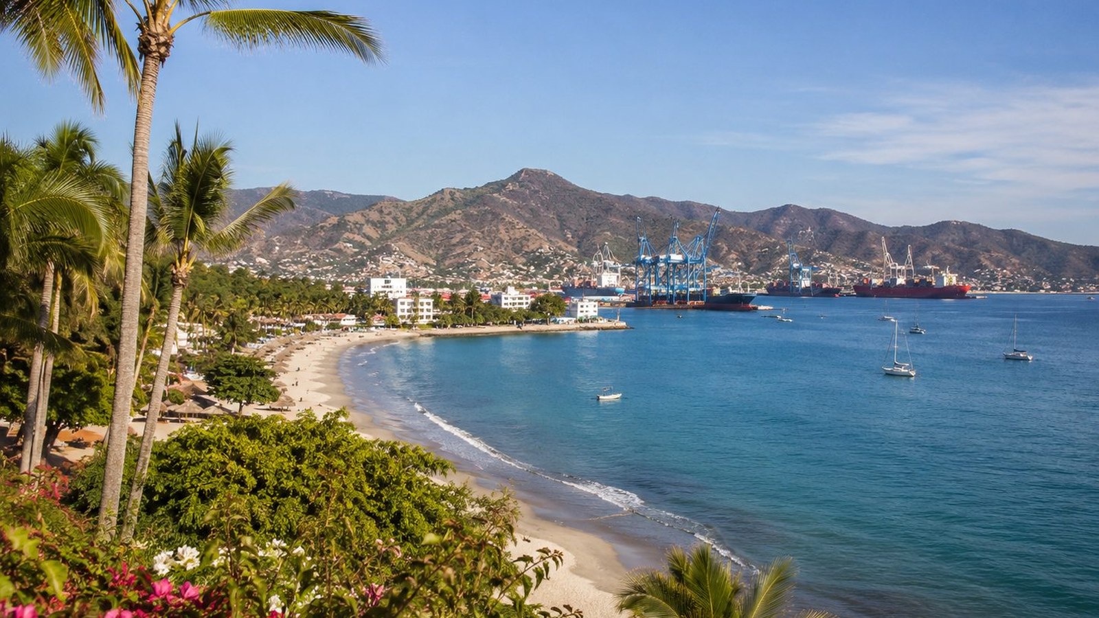 Bahía y costa de Puerto Vallarta, imagen ilustrativa